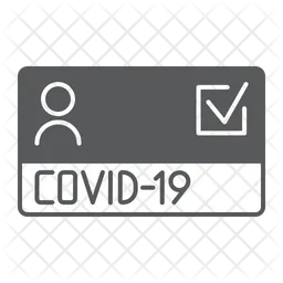 Covid 19 Certificate  Icon