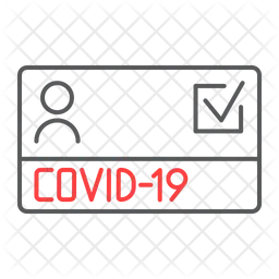 Covid 19 Certificate  Icon