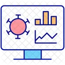 Covid information chart  Icon