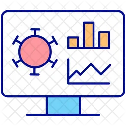 Covid information chart  Icon