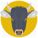 Cow Face Head Icon