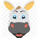 White Cow Face Icon