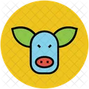 Cow Cattle Face Icon