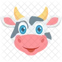 Cow Face Mammal Icon