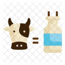 Cow Milk Agriculture Icon