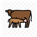 Cow Calf Farm Icon