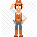 Cow-boy  Icône