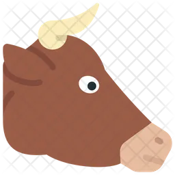 Cow Face  Icon