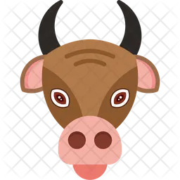Cow Face  Icon