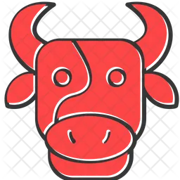 Cow Face  Icon