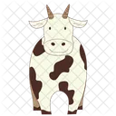 Cow from front view  Icon