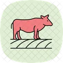 Cow in cropland  Icon