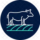 Cow in cropland  Icon