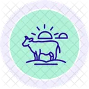 Cow In Sunset Cow Sunset Icon
