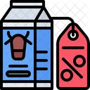 Cow Milk Discount  Icon