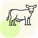 Cow On Organic Grass Cow Organic Icon