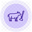 Cow Shed Cleaning Cow Shed Icon