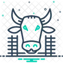 Cow In Shed Cow Shed Icon