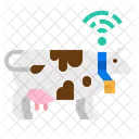 Cow Tracking Feeding Icon