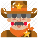 Cowboy Western Man Icon