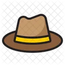 Cowboy Beach Hat Summer Hat Icon