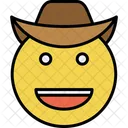 Cowboy Emoticon Smiley Icon