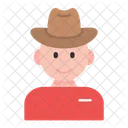 Hat Western Man Icon