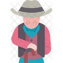 Cowboy Man Old Icon