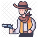 Western Cowboy Country Icon