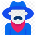Hat Western Man Icon