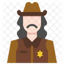 Cowboy Man Prefect Bandit Icon