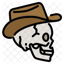 Cowboy-Schädel  Symbol