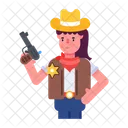 Cowgirl Costume Cowgirl Gun Western Cowgirl Icon