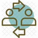 Coworker Interaction Digital Team Bonding Online Colleague Engagement Icon