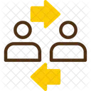 Coworker Interaction Digital Team Bonding Online Colleague Engagement Icon