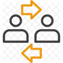 Coworker Interaction Digital Team Bonding Online Colleague Engagement Icon
