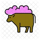 Cows Carbon Dioxide Environmental Pollution Icon