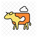 Cows Carbon Dioxide Environmental Pollution Icon