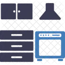 Cozinha Balcao Domestico Ícone