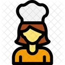 Cozinheira Chef Feminina Chef Ícone