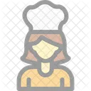 Cozinheira feminina  Ícone