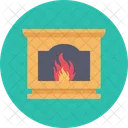 Cozy Fireplace Firewood Icon