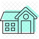 Cozy Cottage Color Shadow Thinline Icon Icon