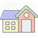 Cozy Cottage Lineal Color Icon Icon