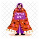 Cozy shawl  Icon