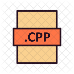 Cpp File Icon - Download in Colored Outline Style