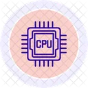 Cpu Cor Circulo Icone Ícone