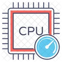 Procesador De CPU CPU Verificada Velocidad De CPU Icono