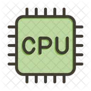 Processor Chip Computer Icon