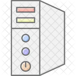 CPU コンピュータ  アイコン